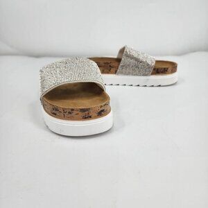 Catherine Malandrino Women’s Rhinestone‎ Slide On Platform Sandals Size 6 NWOB